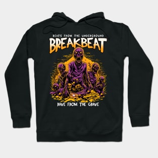 BREAKBEAT - Halloween Rave From The Grave (Orange/Purple) Hoodie